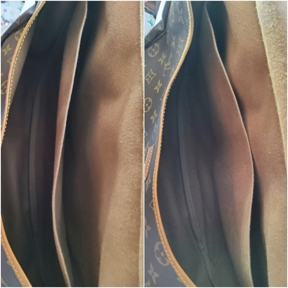 LOUIS VUITTON VINTGE SAUMUR 30 MONOGRAM CROSSBODY DOUBLE BAG,CERTIFIED AUTHENTIC - Picture 12 of 16